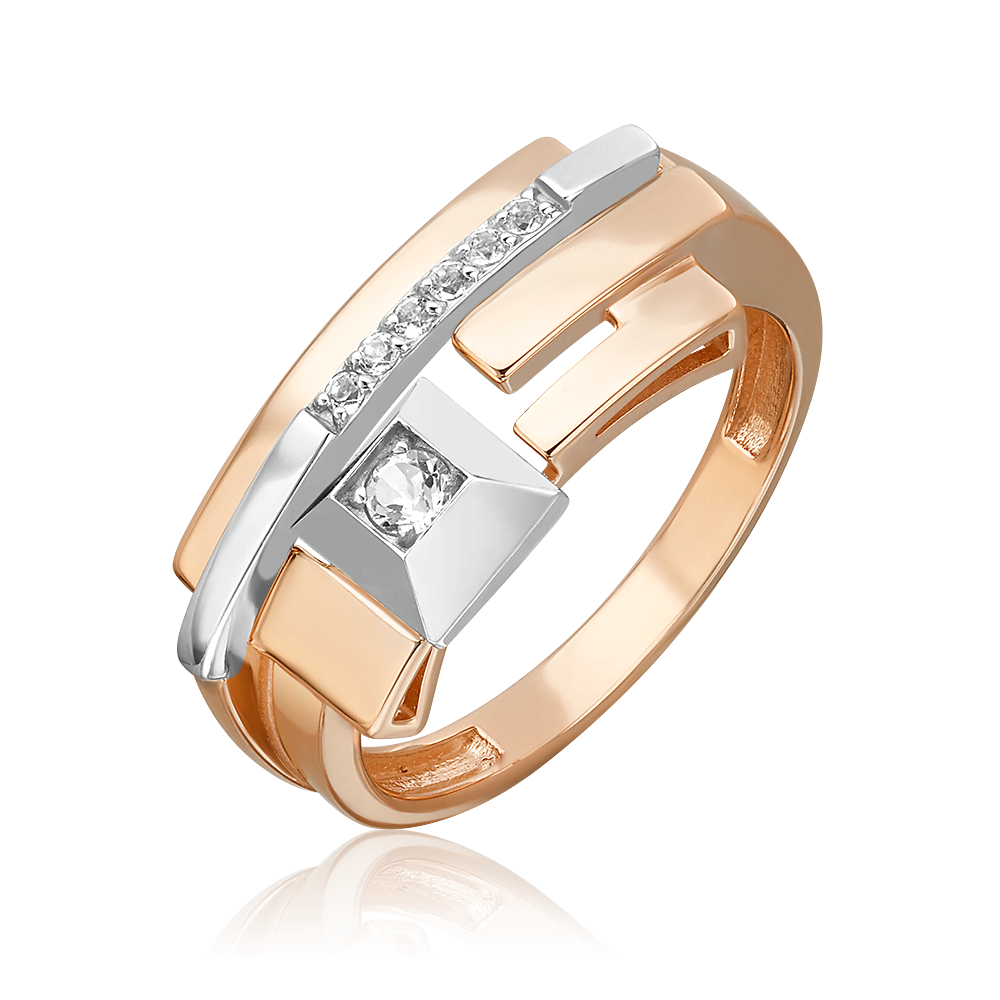 Кольцо из комбинированного золота с натуральными топазами white 01-5621-00-201-1111