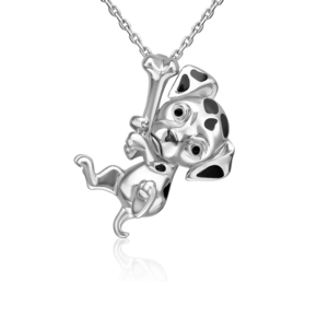 Подвеска «Далматинец» из серебра с эмалью 03-3435-00-000-0200