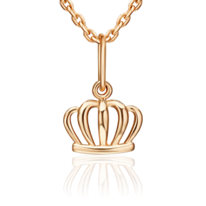 Подвеска «Корона» из красного золота 03-3673-00-000-1110