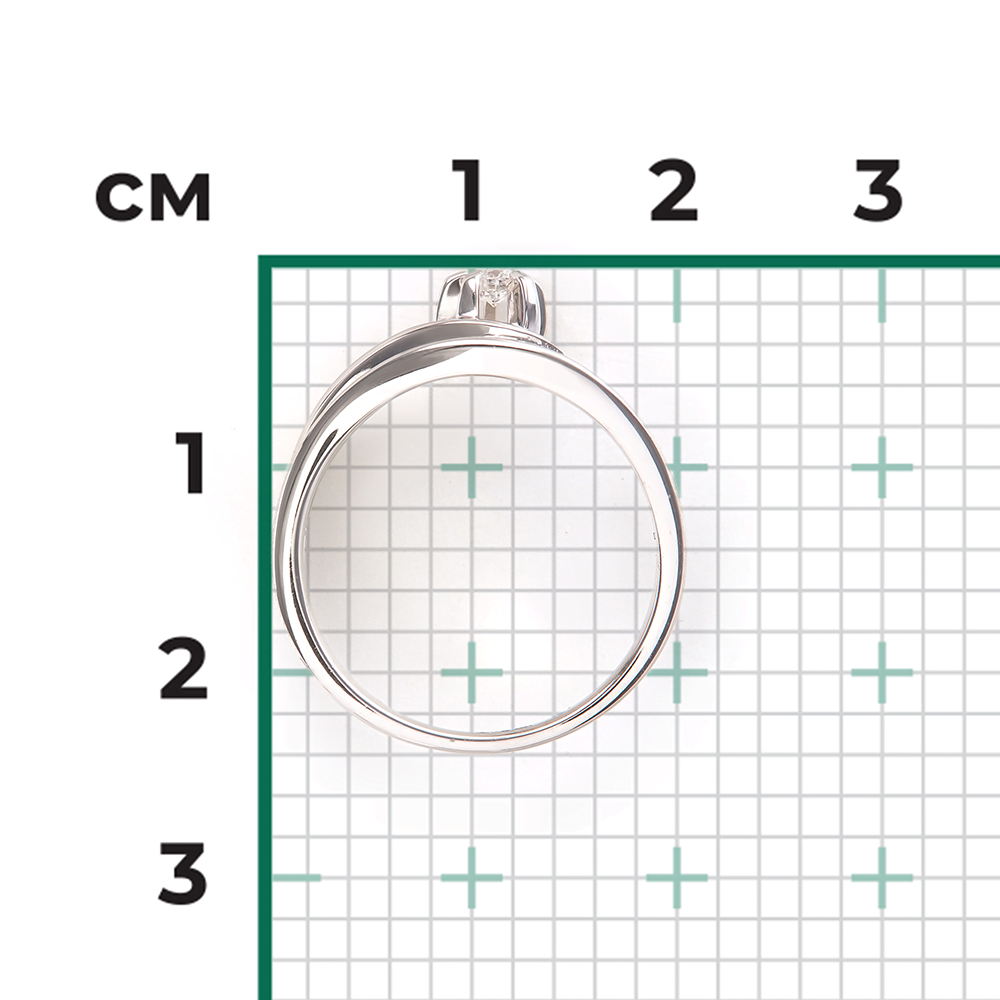 Кольцо из белого золота с бриллиантом 01-0018-00-101-1120-30