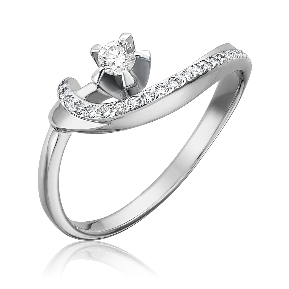 Кольцо из белого золота с бриллиантами 01-0048-00-101-1120-30