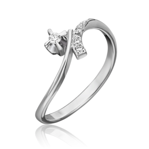 Кольцо из белого золота с бриллиантами 01-0054-00-101-1120-30