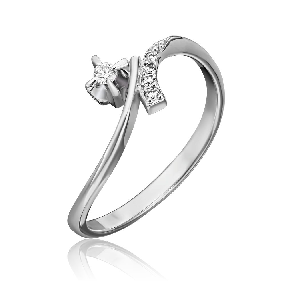 Кольцо из белого золота с бриллиантами 01-0054-00-101-1120-30