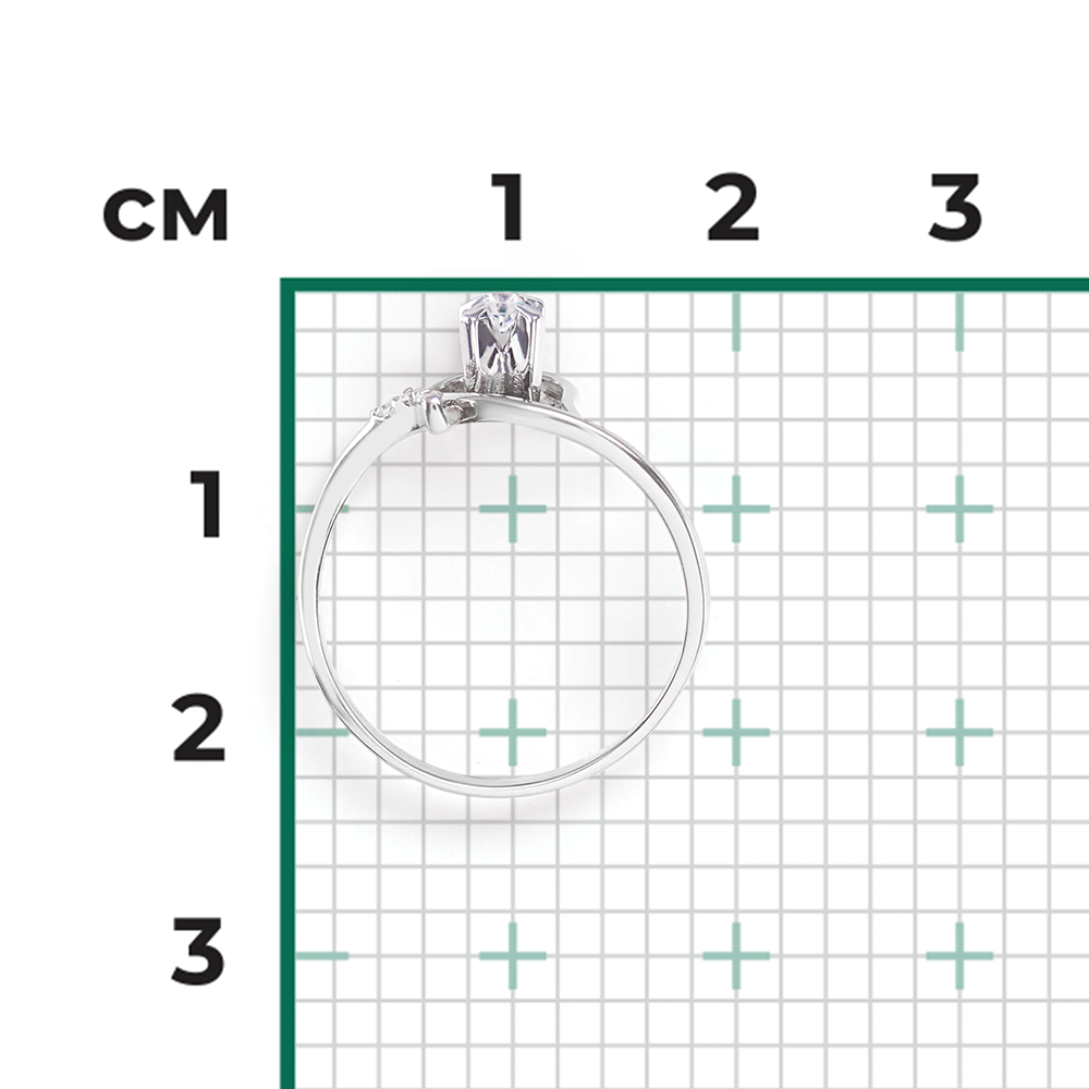 Кольцо из белого золота с бриллиантами 01-0062-00-101-1120-30