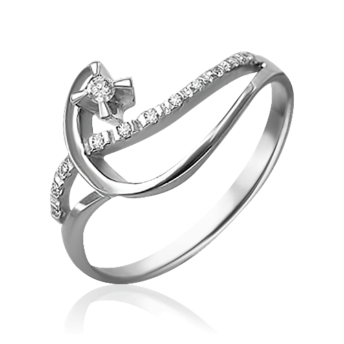 Кольцо из белого золота с бриллиантами 01-0076-00-101-1120-30