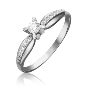 Кольцо из белого золота с бриллиантами 01-0082-00-101-1120-30