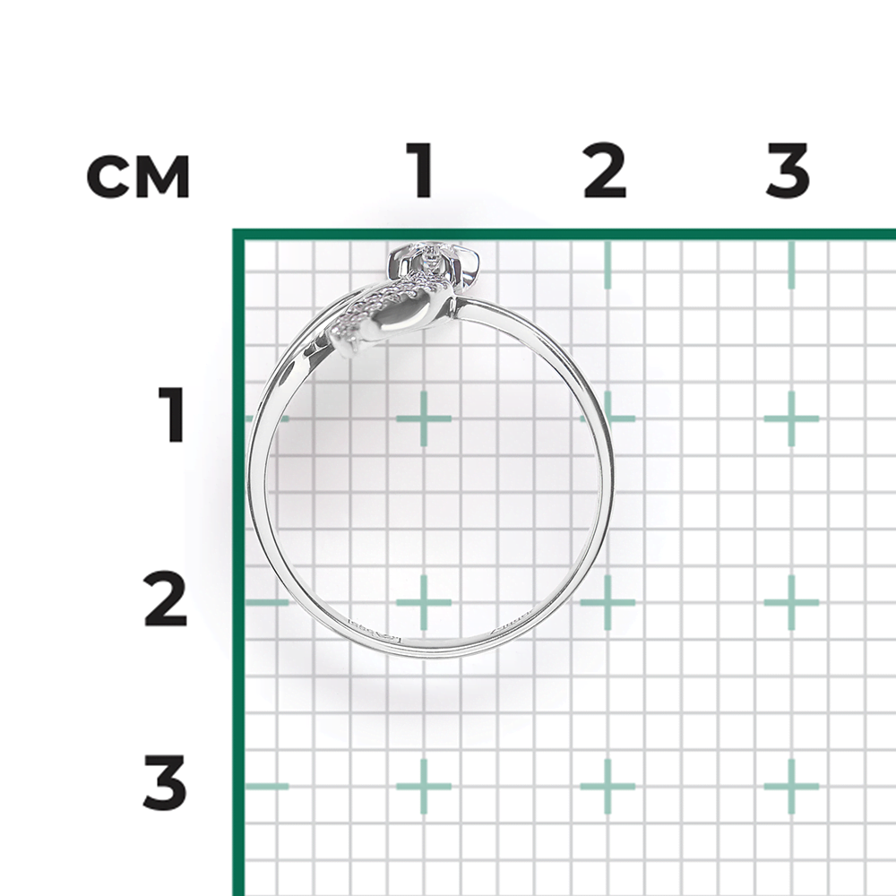 Кольцо из белого золота с бриллиантами 01-0106-00-101-1120-30