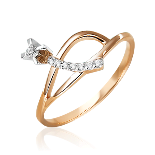 Кольцо из комбинированного золота с бриллиантами 01-0113-00-101-1111-30