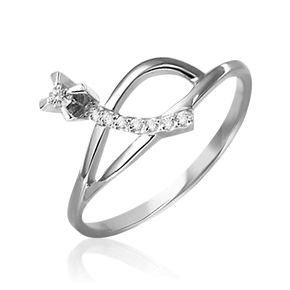 Кольцо из белого золота с бриллиантами 01-0114-00-101-1120-30