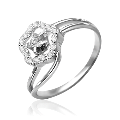 Кольцо из белого золота с бриллиантами 01-0142-00-101-1120-30