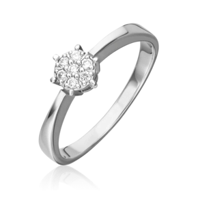 Кольцо из белого золота с бриллиантами 01-0170-00-101-1120-30