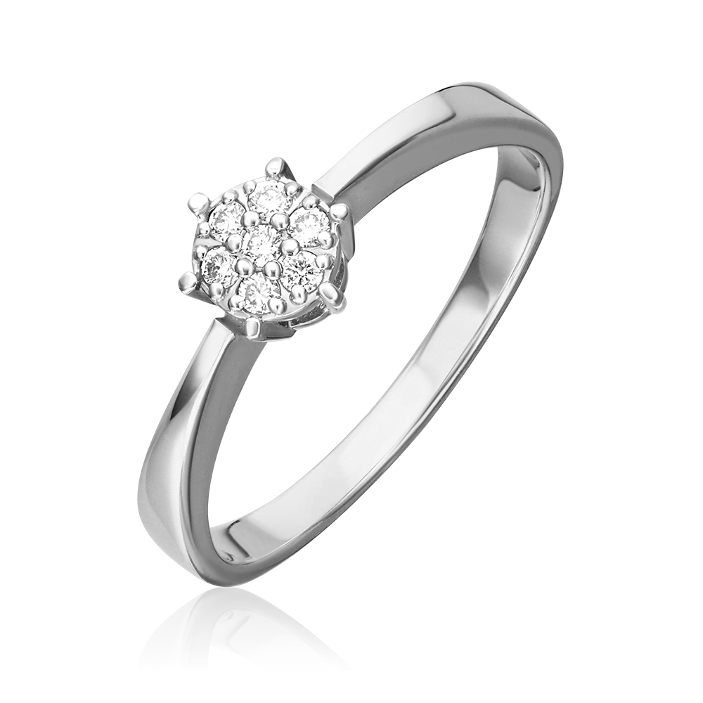 Кольцо из белого золота с бриллиантами 01-0170-00-101-1120-30