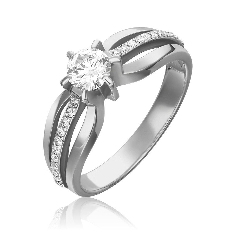 Кольцо из белого золота с бриллиантами 01-0182-00-101-1120-30