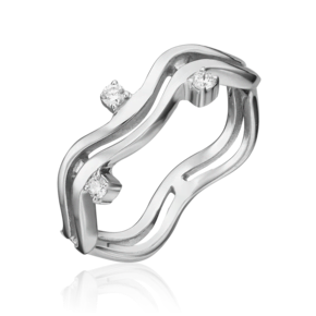 Кольцо из белого золота с бриллиантами 01-0207-00-101-1120-30