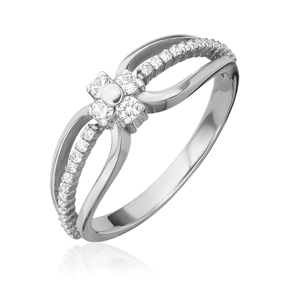 Кольцо из белого золота с бриллиантами 01-0272-00-101-1120-30