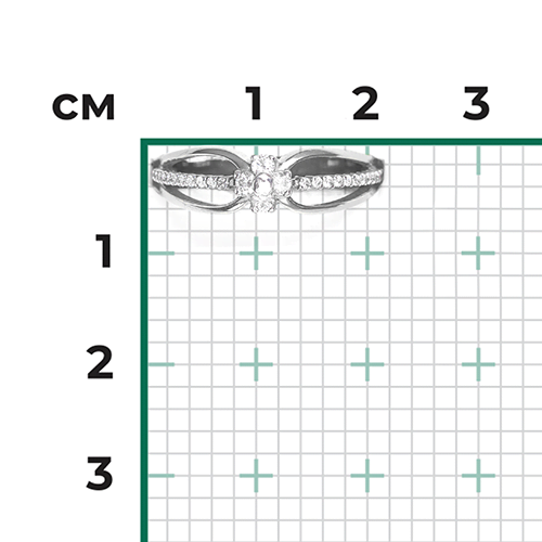Кольцо из белого золота с бриллиантами 01-0272-00-101-1120-30