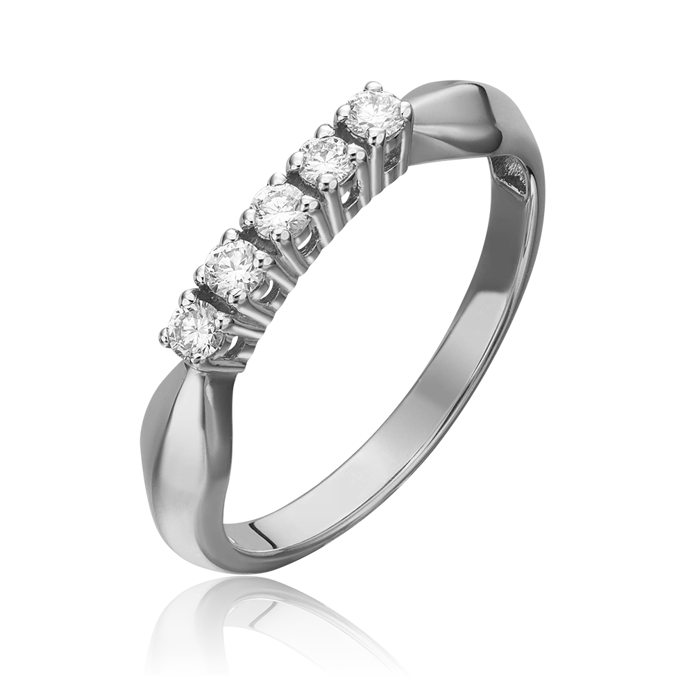 Кольцо из белого золота с бриллиантами 01-0282-00-101-1120-30