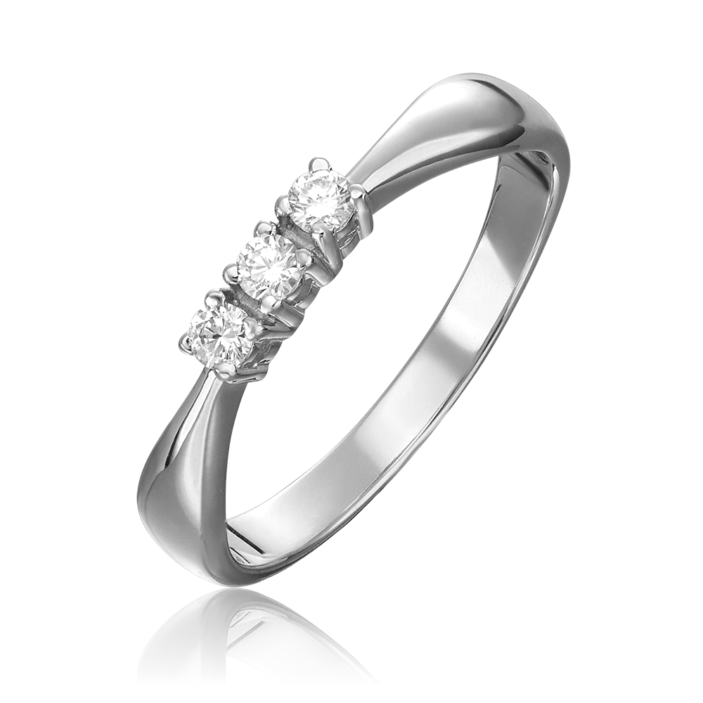 Кольцо из белого золота с бриллиантами 01-0284-00-101-1120-30