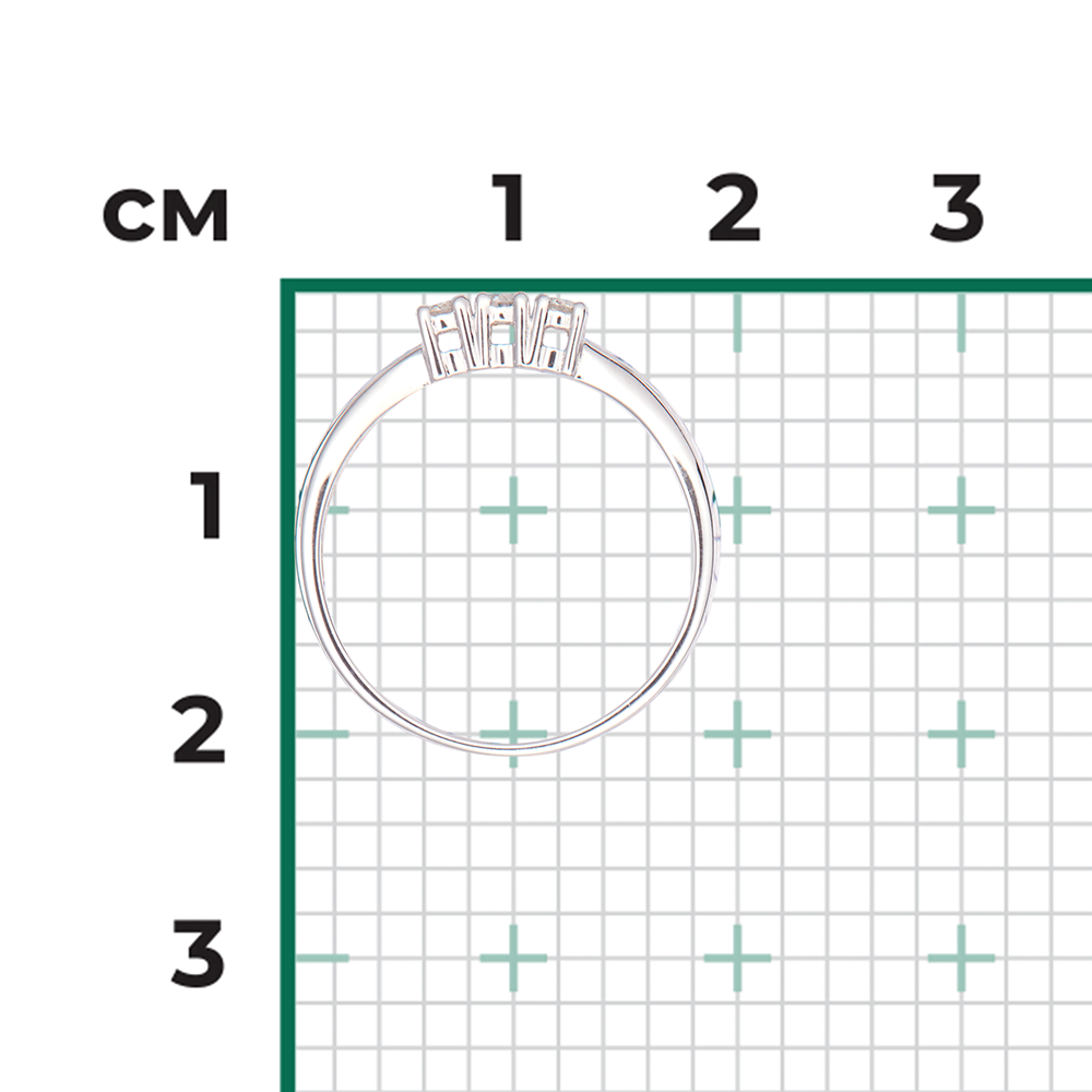 Кольцо из белого золота с бриллиантами 01-0284-00-101-1120-30