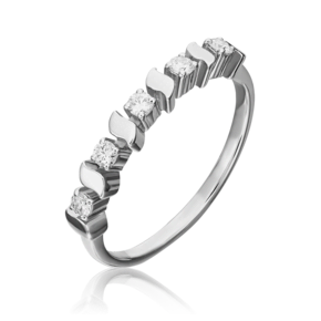 Кольцо из белого золота с бриллиантами 01-0286-00-101-1120-30