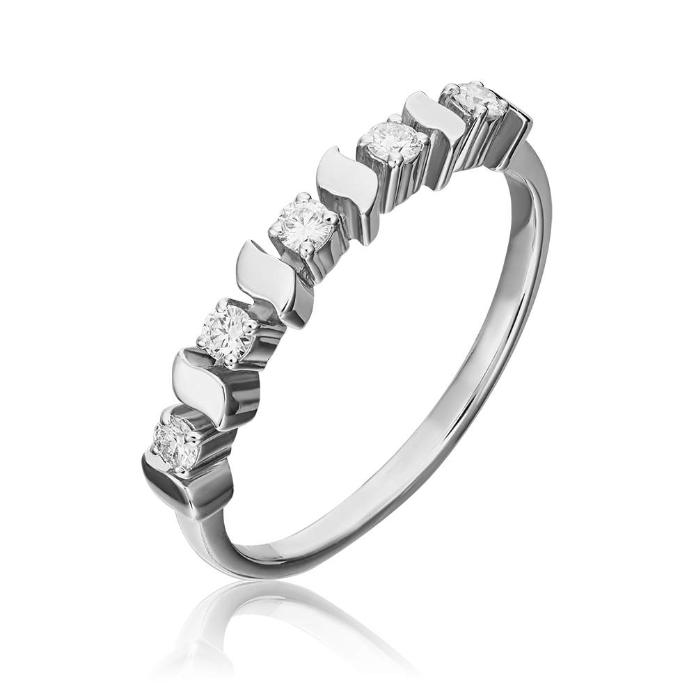 Кольцо из белого золота с бриллиантами 01-0286-00-101-1120-30