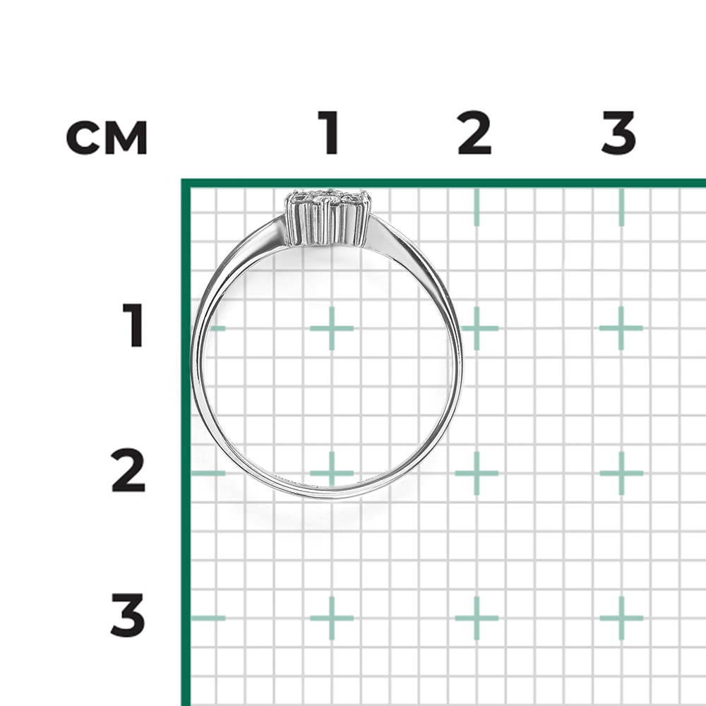 Кольцо из белого золота с бриллиантами 01-0314-00-101-1120-30