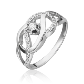 Кольцо из белого золота с бриллиантами 01-0330-00-101-1120-30