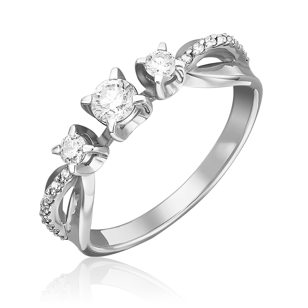 Кольцо из белого золота с бриллиантами 01-0336-00-101-1120-30