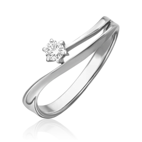 Кольцо из белого золота с бриллиантом 01-0342-00-101-1120-30