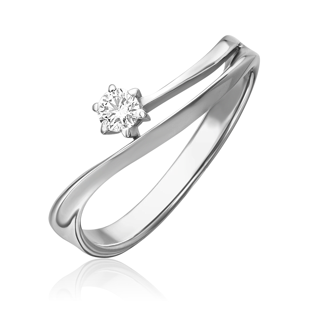 Кольцо из белого золота с бриллиантом 01-0342-00-101-1120-30