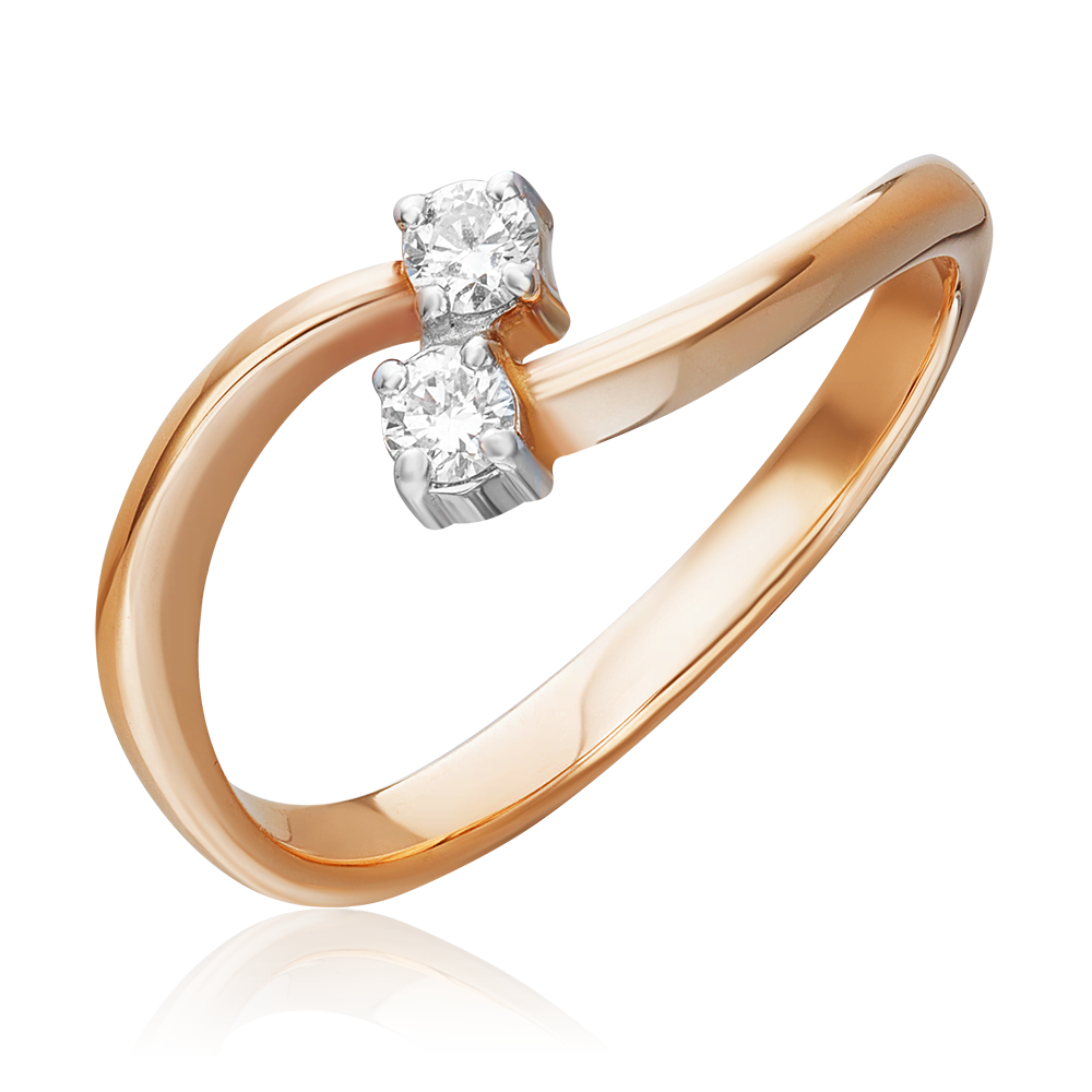 Кольцо из комбинированного золота с бриллиантами 01-0351-00-101-1111-30