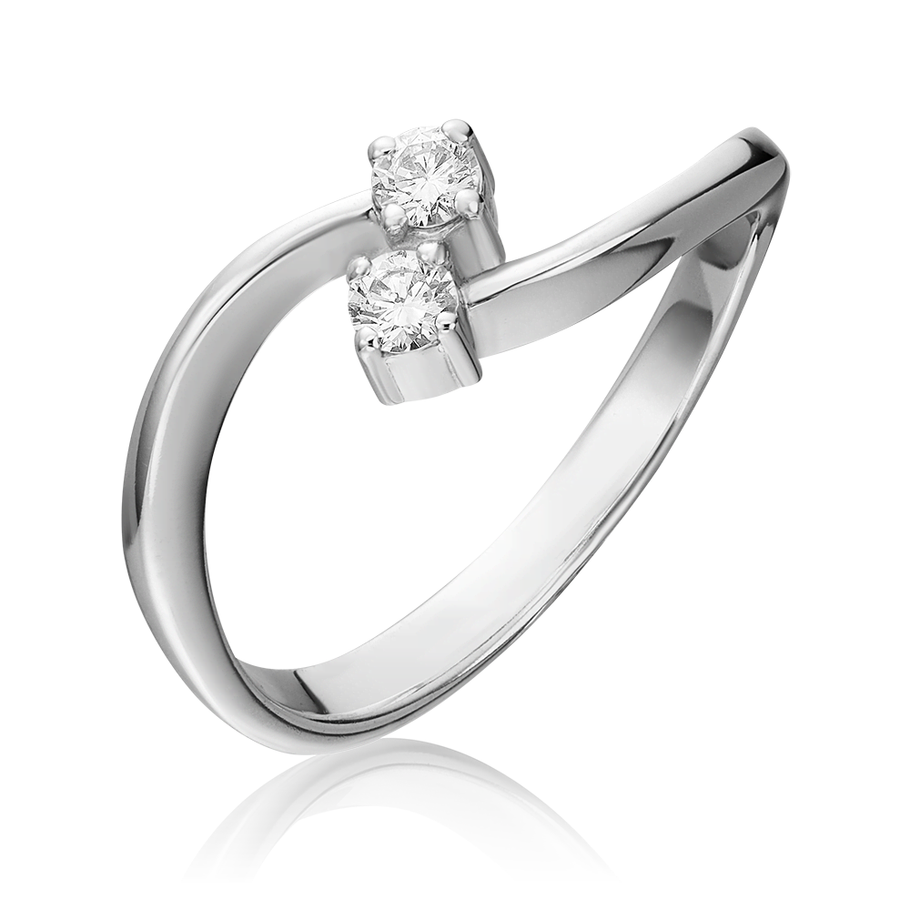 Кольцо из белого золота с бриллиантами 01-0352-00-101-1120-30