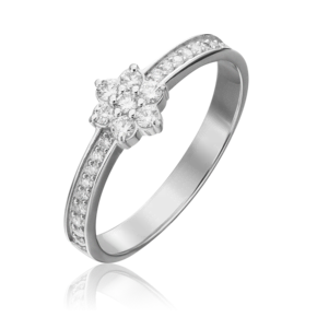 Кольцо из белого золота с бриллиантами 01-0362-00-101-1120-30