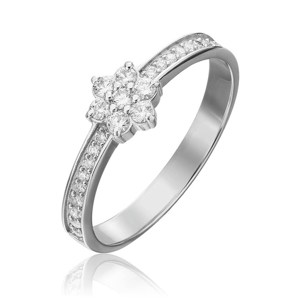 Кольцо из белого золота с бриллиантами 01-0362-00-101-1120-30