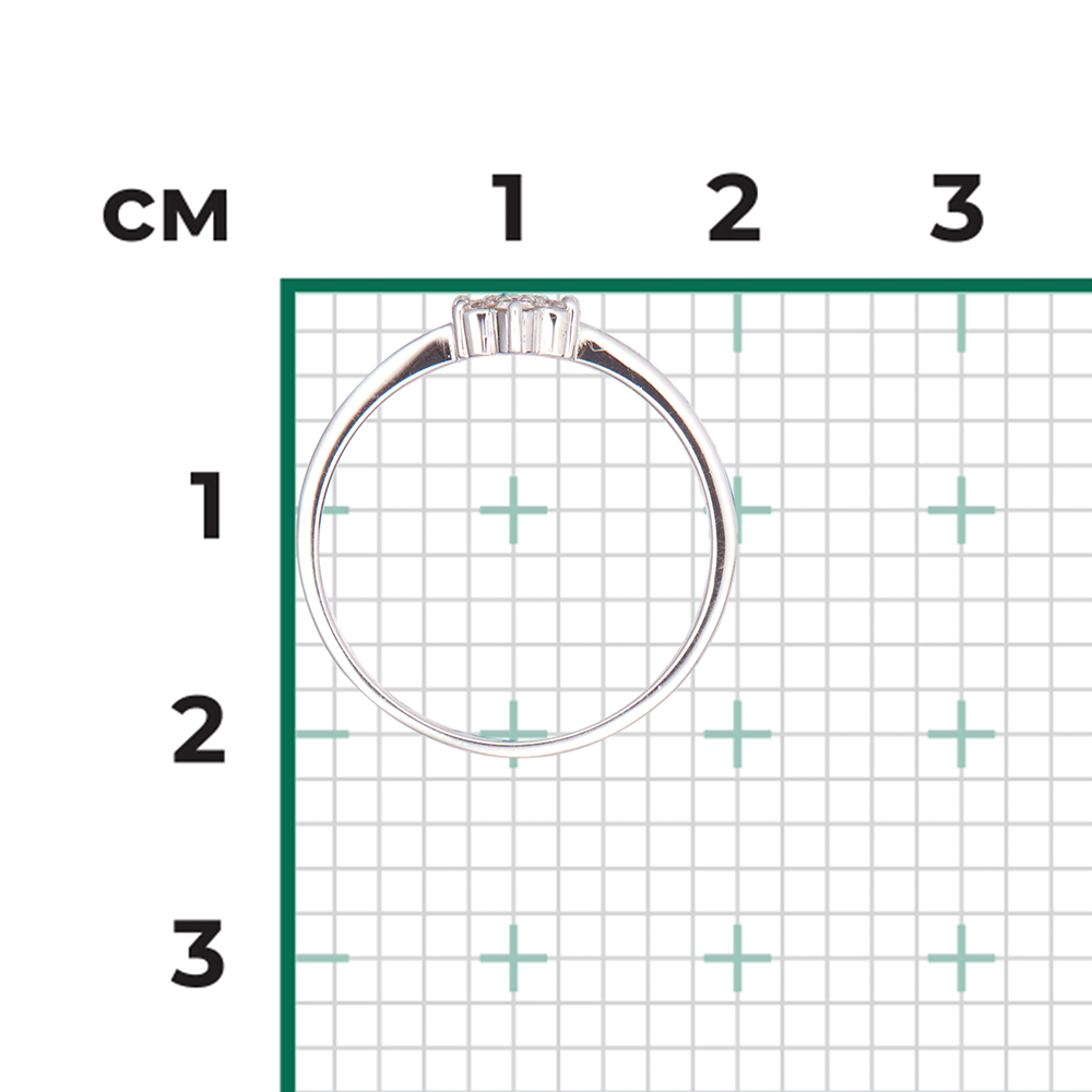 Кольцо из белого золота с бриллиантами 01-0362-00-101-1120-30