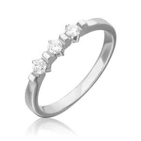 Кольцо из белого золота с бриллиантами 01-0366-00-101-1120-30