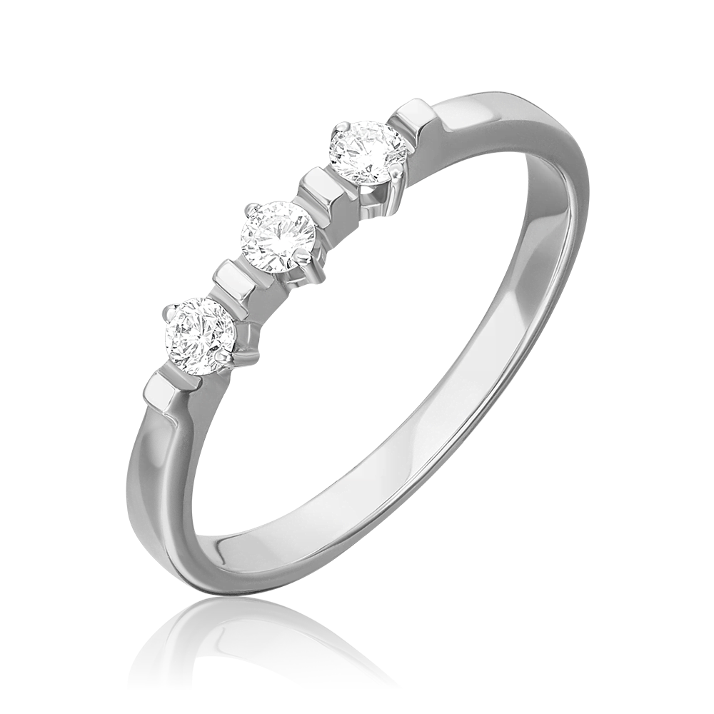 Кольцо из белого золота с бриллиантами 01-0366-00-101-1120-30