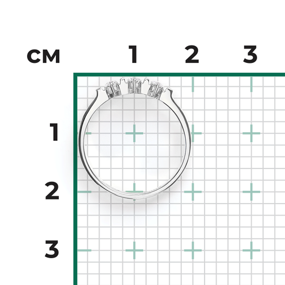 Кольцо из белого золота с бриллиантами 01-0366-00-101-1120-30