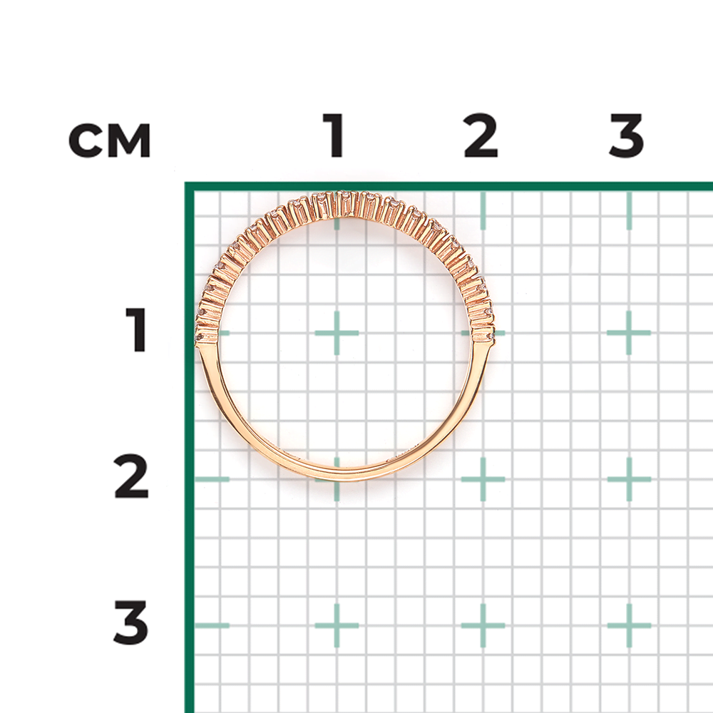 Кольцо из красного золота с бриллиантами 01-0367-00-101-1110-30