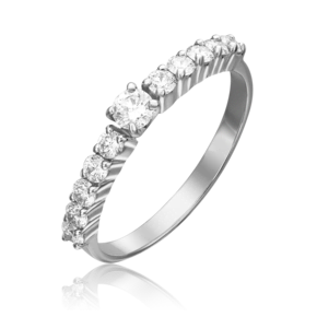 Кольцо из белого золота с бриллиантами 01-0370-00-101-1120-30