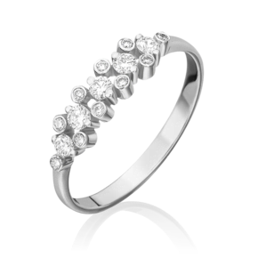 Кольцо из белого золота с бриллиантами 01-0374-00-101-1120-30