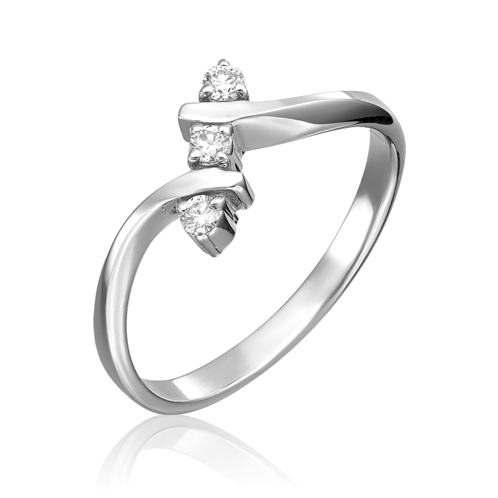 Кольцо из белого золота с бриллиантами 01-0376-00-101-1120-30