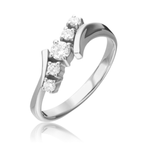 Кольцо из белого золота с бриллиантами 01-0378-00-101-1120-30
