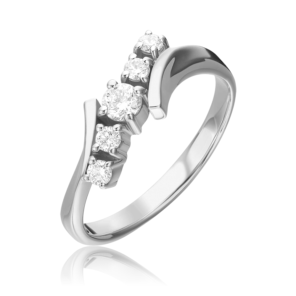 Кольцо из белого золота с бриллиантами 01-0378-00-101-1120-30