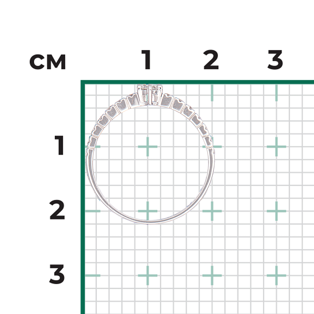 Кольцо из белого золота с бриллиантами 01-0384-00-101-1120-30