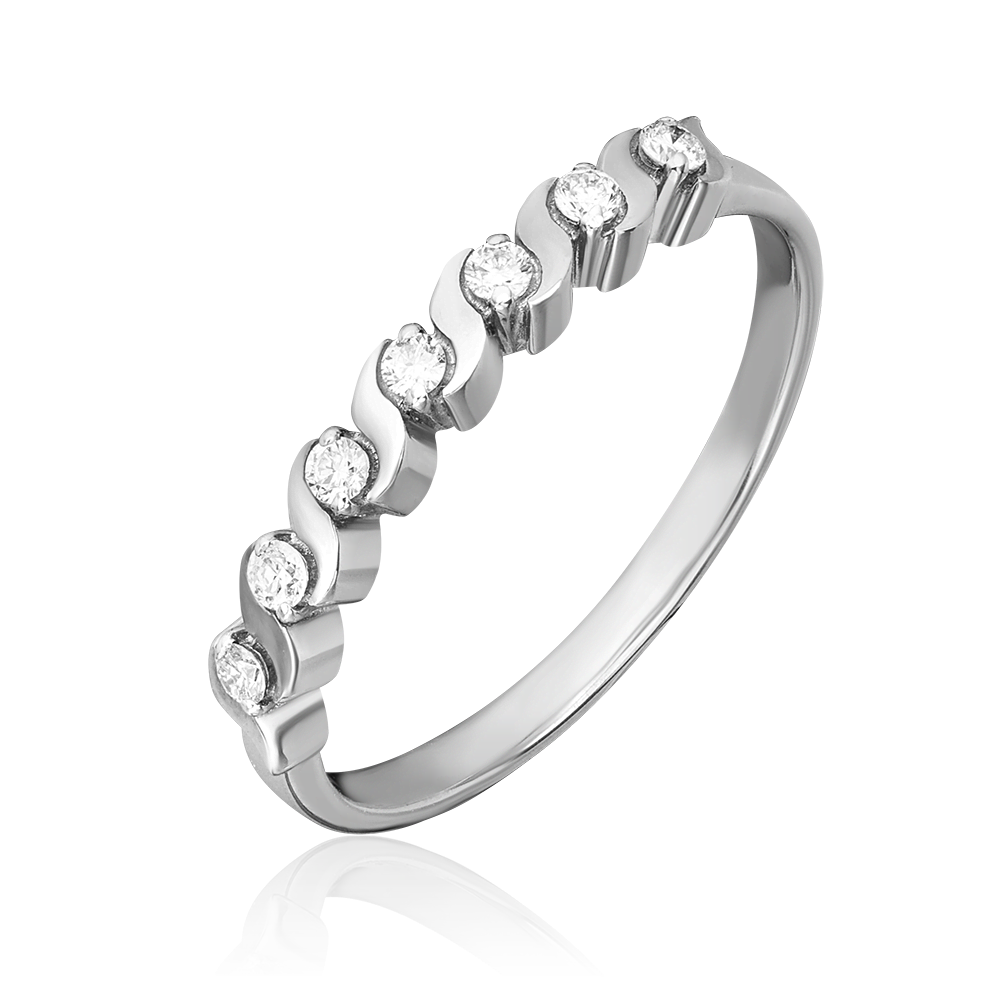 Кольцо из белого золота с бриллиантами 01-0390-00-101-1120-30