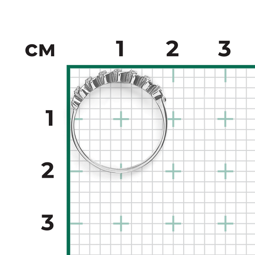 Кольцо из белого золота с бриллиантами 01-0390-00-101-1120-30