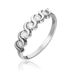 Кольцо из белого золота с бриллиантами 01-0392-00-101-1120-30