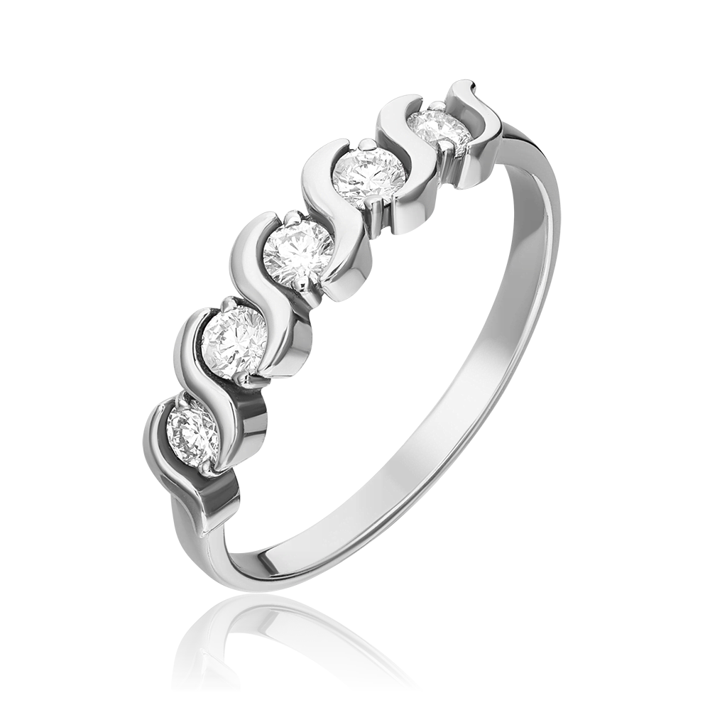 Кольцо из белого золота с бриллиантами 01-0392-00-101-1120-30