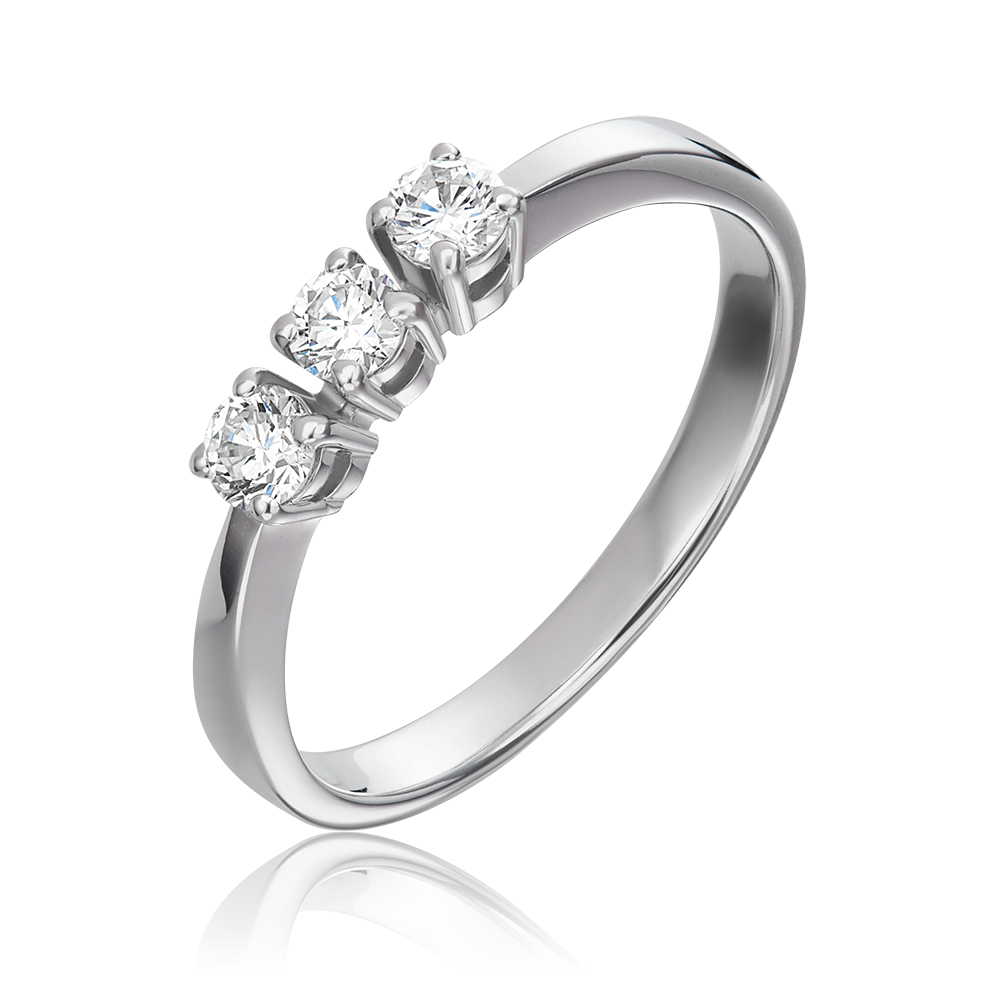 Кольцо из белого золота с бриллиантами 01-0394-00-101-1120-30